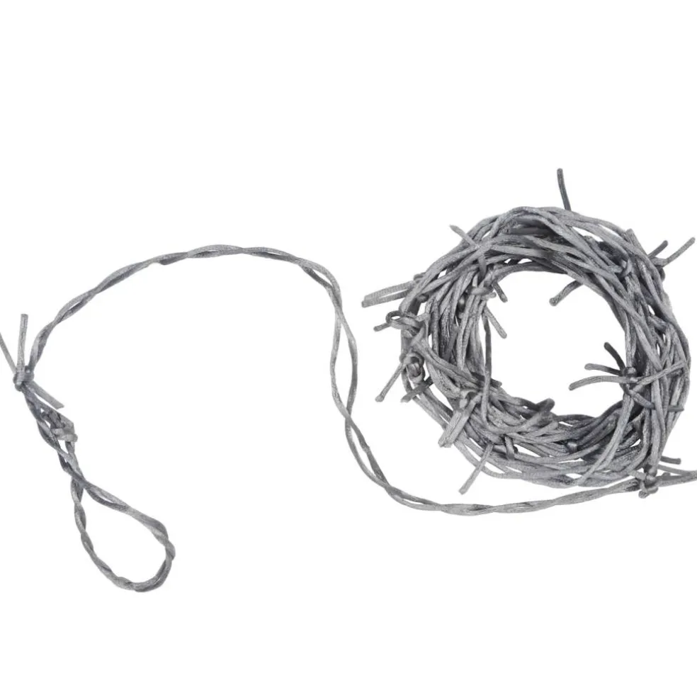 Beistle 12ft. Silver Barbed Wire Garland