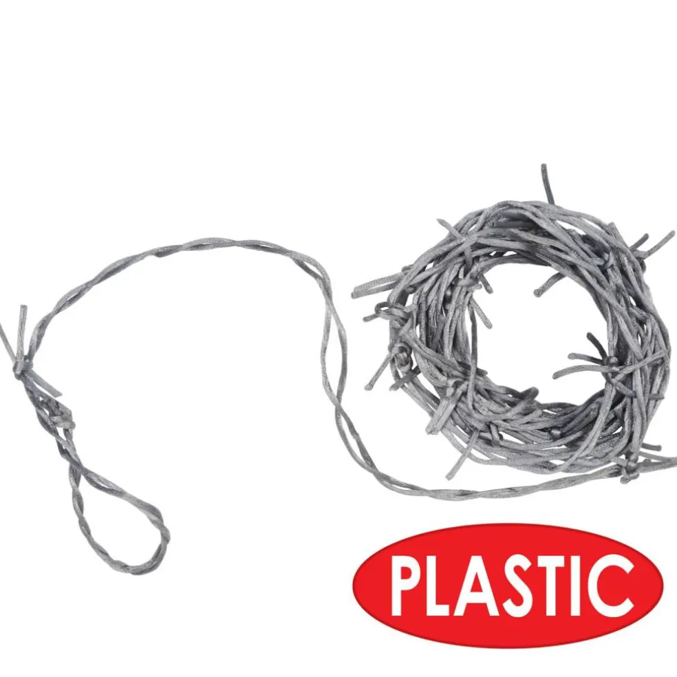 Beistle 12ft. Silver Barbed Wire Garland