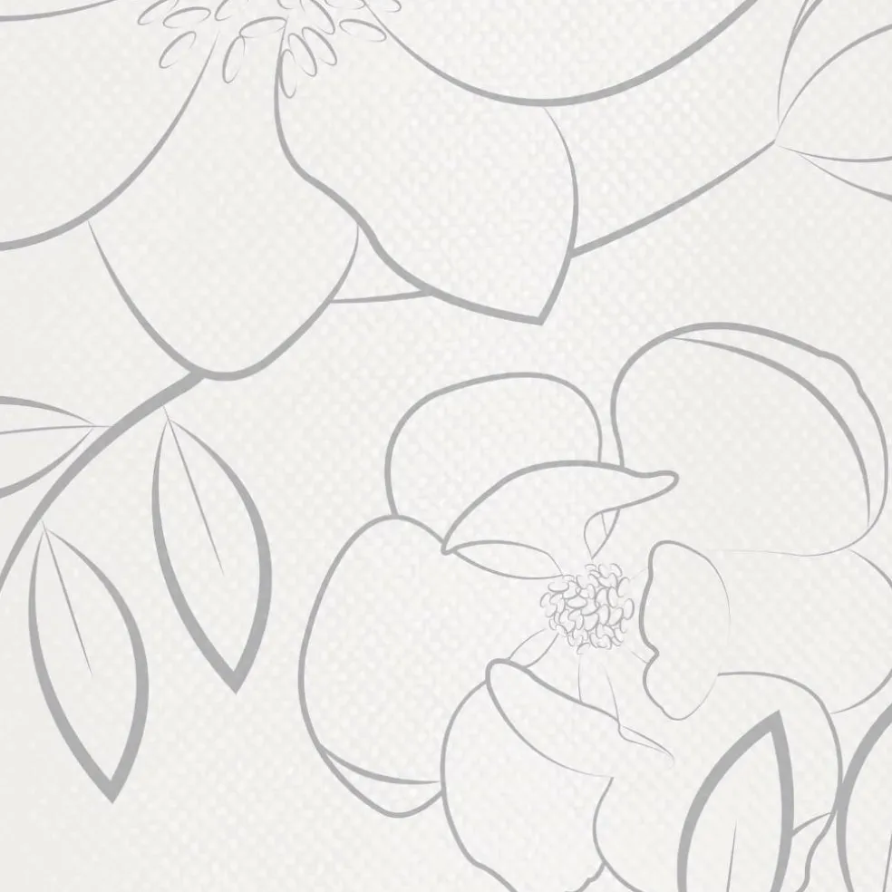 Beistle 10ft. White Floral Runner