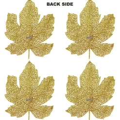 Beistle 7" Glittered Fall Leaves, 8ct.