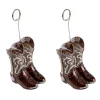 Beistle 6oz. Brown Cowboy Boots Photo & Balloon Holders, 2ct.