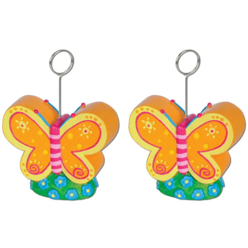 Beistle 6oz. Butterfly Photo & Balloon Holders, 2ct.