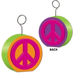 Beistle 6oz. Peace Sign Photo & Balloon Holders, 2ct.