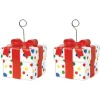 Beistle 6oz. Polka Dots Gift Box Photo & Balloon Holders, 2ct.