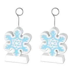 Beistle 6oz. Snowflake Photo & Balloon Holders, 2ct.