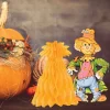 Beistle 11" Scarecrow with Tissue Cornshock Centerpiece Packs, 3ct.