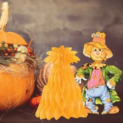 Beistle 11" Scarecrow with Tissue Cornshock Centerpiece Packs, 3ct.