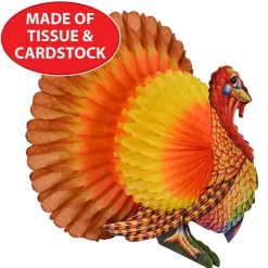 Beistle 12" Tissue Turkey Centerpieces, 2ct.