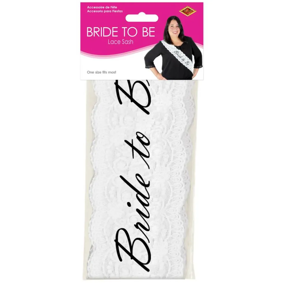 Beistle 28.5" x 4" Bride to Be Lace Sash
