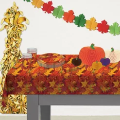 Beistle 54" x 108" Fall Leaf Table Cover