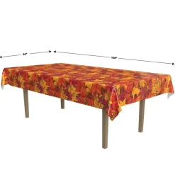 Beistle 54" x 108" Fall Leaf Table Cover