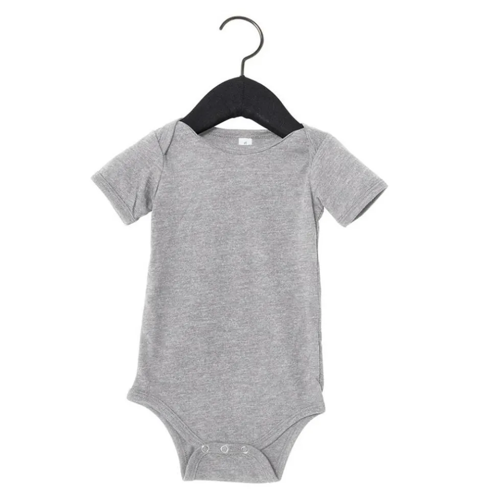 BELLA+CANVAS® Baby Jersey Heather Short Sleeve One-Piece