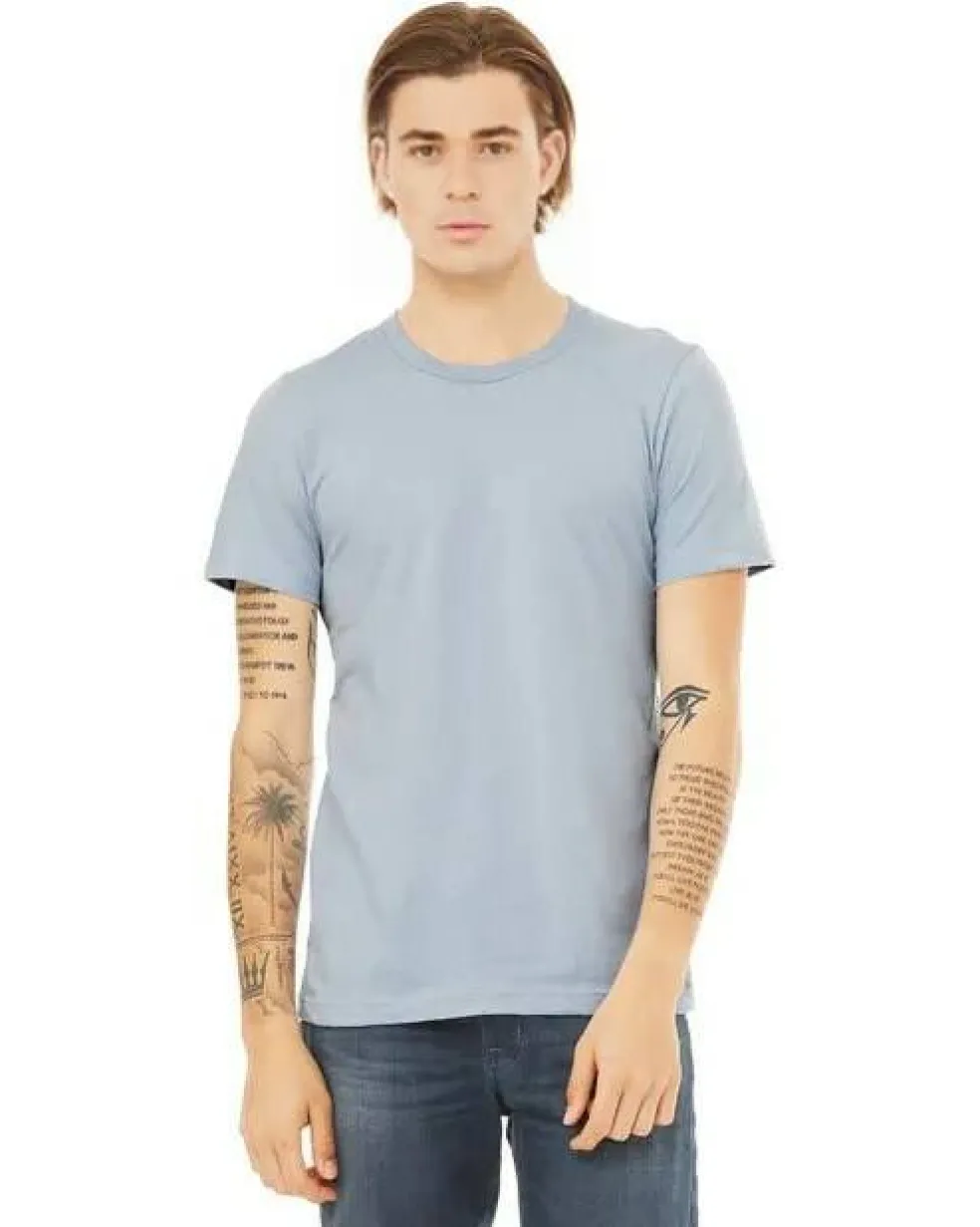 BELLA + CANVAS Short Sleeve Crewneck Jersey Tshirt Free Shipping