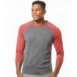 BELLA + CANVAS Three Quarter Raglan Baseball Tshirt Free Shipping
