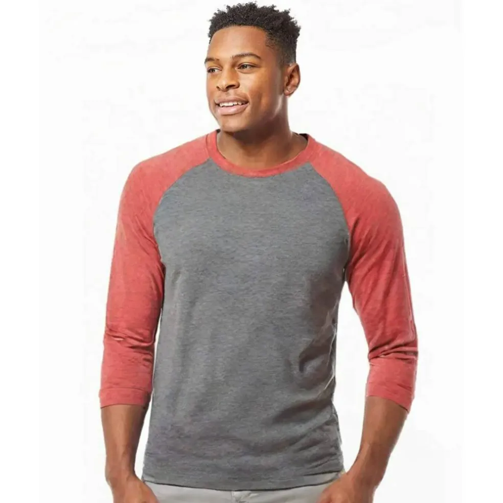 BELLA + CANVAS Three Quarter Raglan Baseball Tshirt Free Shipping