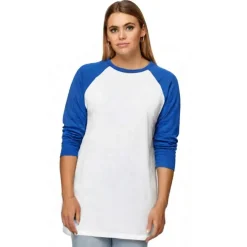 BELLA + CANVAS Three Quarter Raglan Baseball Tshirt Free Shipping