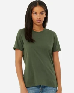 BELLA+CANVAS Womens Relaxed Short Sleeve Jersey T-Shirt Free Shipping