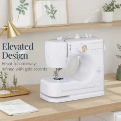 Best Choice Products 55-Piece Sewing Machine Kit for Beginners, w/ 16 Stitch Patterns, Double Stitching