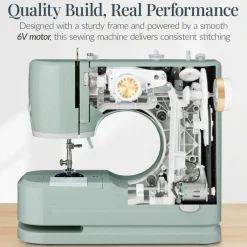 Best Choice Products 55-Piece Sewing Machine Kit for Beginners, w/ 16 Stitch Patterns, Double Stitching