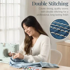Best Choice Products 55-Piece Sewing Machine Kit for Beginners, w/ 16 Stitch Patterns, Double Stitching