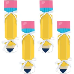 Big Dot of Happiness Thank You Teachers - No Snap Teacher Appreciation Party Table Favors - DIY Cracker Boxes - Set of 12