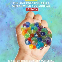 Big Mo's Toys Mesh Balls - Squishy Fidget Balls Stress Reliever For Adults - 12 Pack