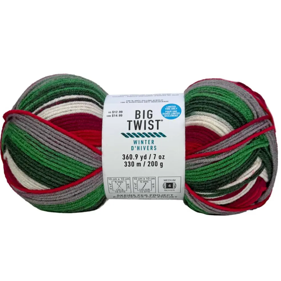 Big Twist® Winter Worsted Stripes Yarn