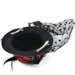 Bijou Plaid Fascinator Mini Top Hat