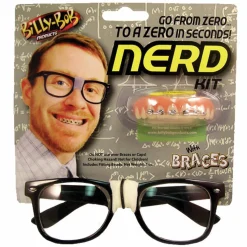Billy Bob Nerd Kit Glasses Black Frame Tape Fake Teeth Braces