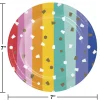 Birthday Confetti 7" Paper Dessert Plate (8/Pkg)