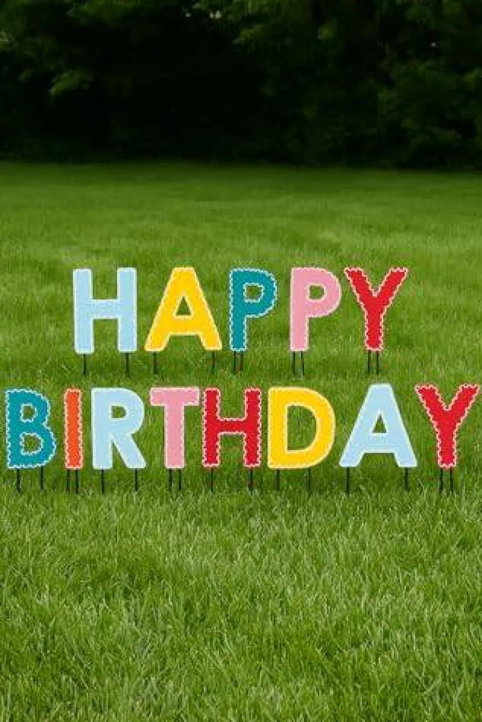 Birthday Yard Stakes