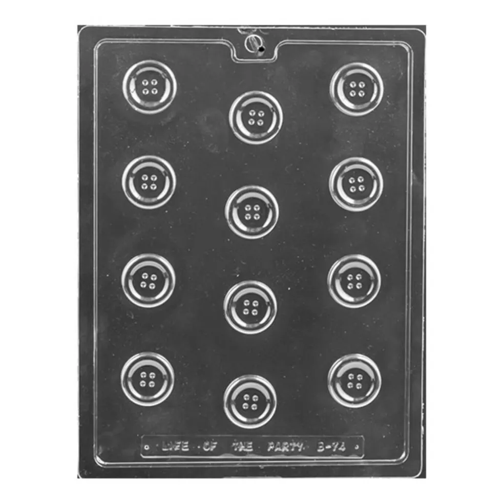 Bite Sized Buttons Chocolate Mold