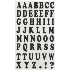 1" Black Alphabet Iron-On Transfers by Make Market®