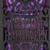 11" Black Bats Happy Halloween LED Candle Lantern