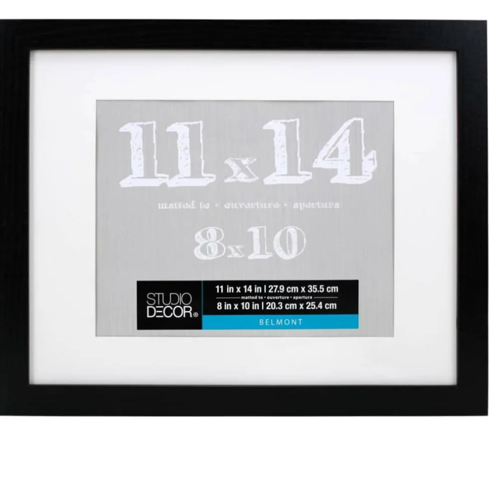 Black Belmont Frame with Mat by Studio Décor®