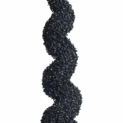 Black Boxwood Spiral UV Resistant Topiary by Ashland®