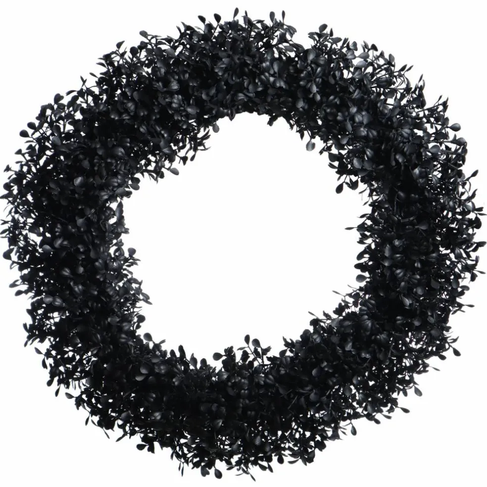 20" Black Boxwood UV Resistant Wreath by Ashland®