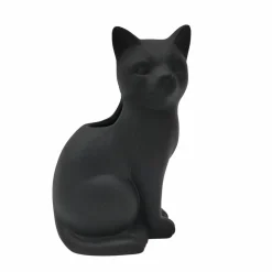 7" Black Cat Ceramic Vase by Ashland®