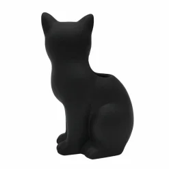 7" Black Cat Ceramic Vase by Ashland®
