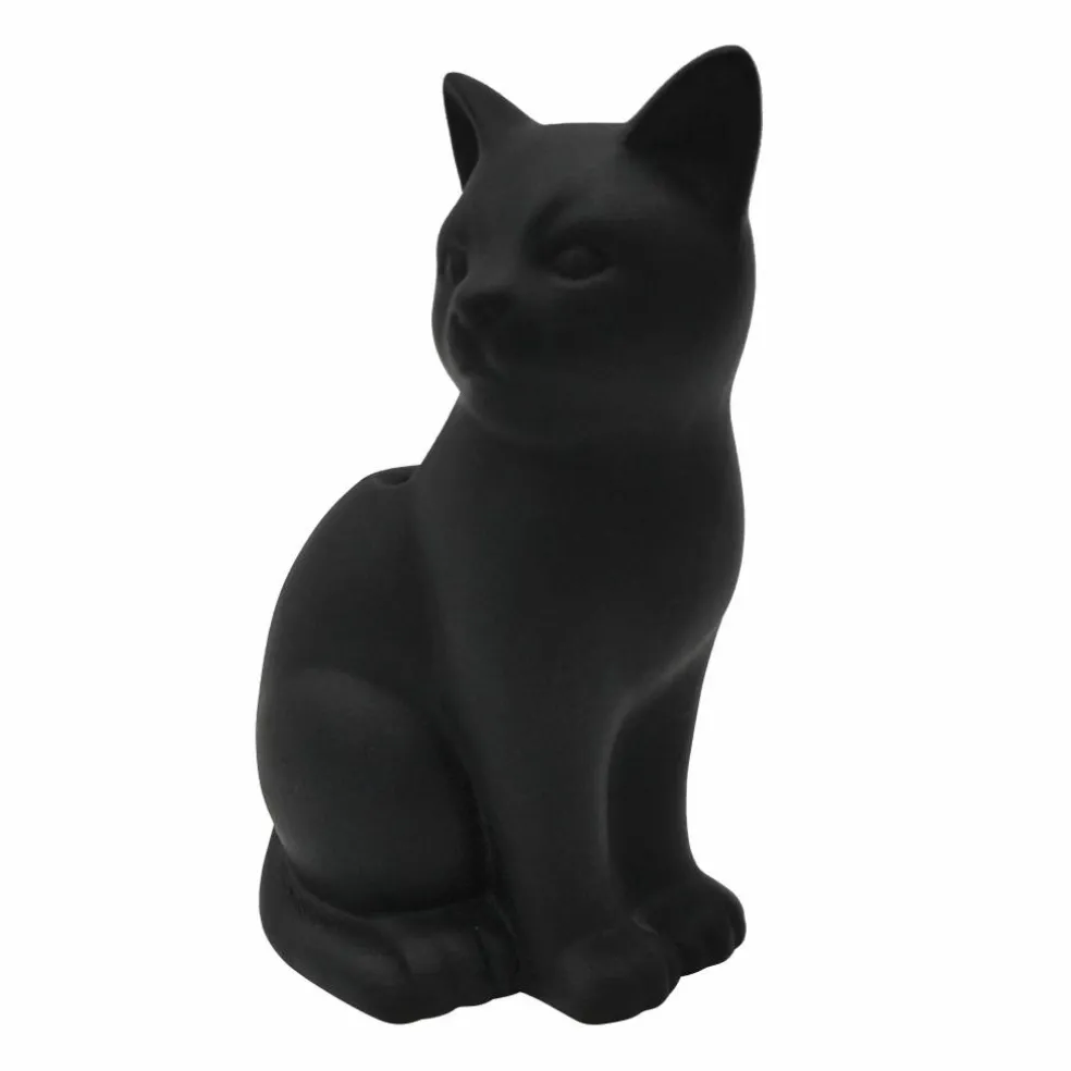 7" Black Cat Ceramic Vase by Ashland®