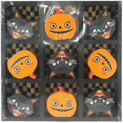 Black Cat & Jack-O'-Lantern Tic-Tac-Toe Tabletop Décor by Ashland®