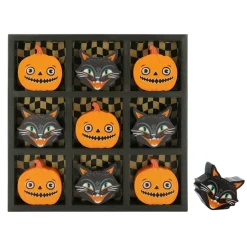 Black Cat & Jack-O'-Lantern Tic-Tac-Toe Tabletop Décor by Ashland®