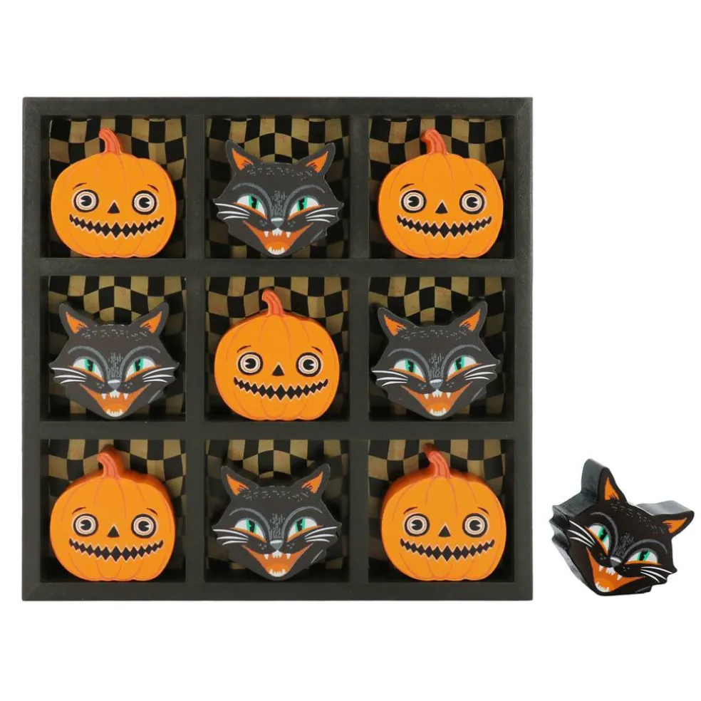Black Cat & Jack-O'-Lantern Tic-Tac-Toe Tabletop Décor by Ashland®