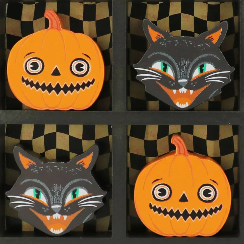 Black Cat & Jack-O'-Lantern Tic-Tac-Toe Tabletop Décor by Ashland®