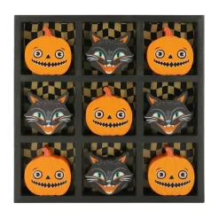 Black Cat & Jack-O'-Lantern Tic-Tac-Toe Tabletop Décor by Ashland®