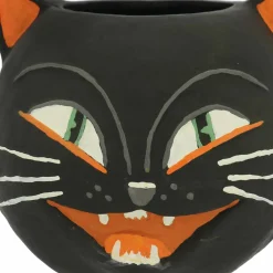 9.5" Black Cat Paper Mache Candy Bowl by Ashland®