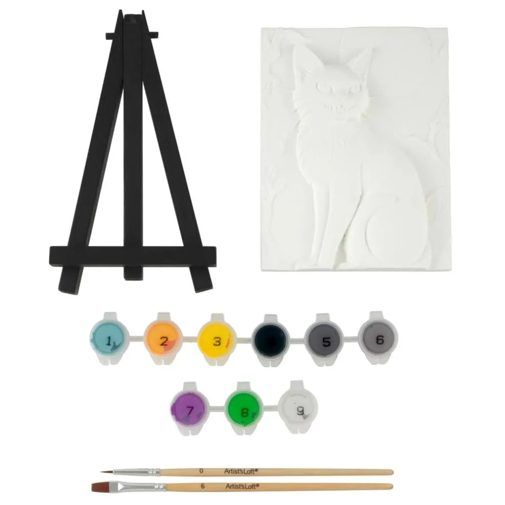 Black Cat Relief Painting Kit by Artist's Loft®