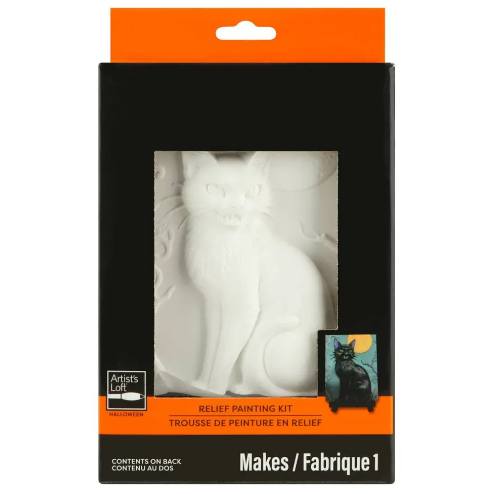 Black Cat Relief Painting Kit by Artist's Loft®