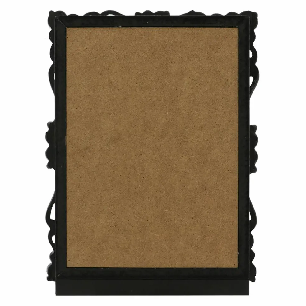 7.75" Black Cat Tabletop Block in Ornate Frame by Ashland®