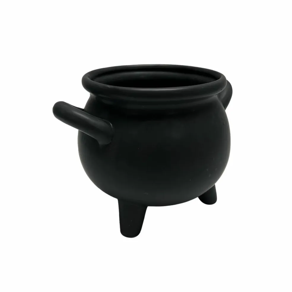 Black Ceramic Cauldron by Ashland®